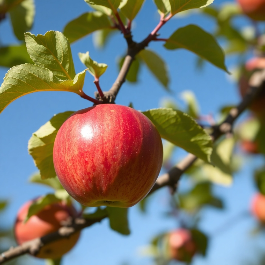 HD iPhone Apple On Tree Well-Lit Wallpaper